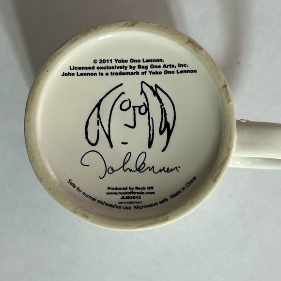 Vintage 2011 Imagine/ John Lennon / Piano White Coffee Mug - Picture 3 of 6